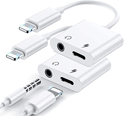 Apple iPhone Connector Lightning to 3.5mm Earphone Jack &amp; Mobile Charging Jack