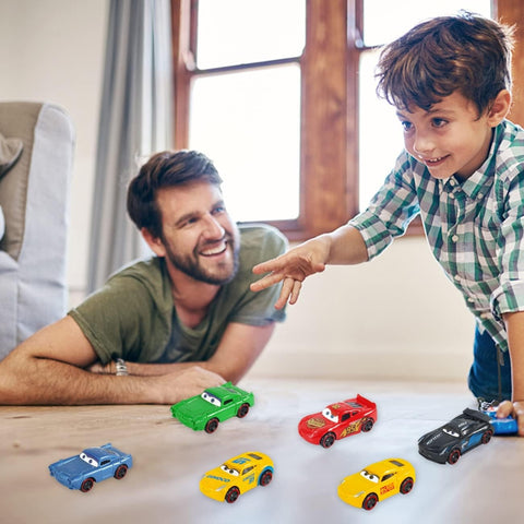 6-Piece Mini Metal Alloy Car Dinky Set – Durable Die-Cast Toy Vehicles for Kids, Compact Pull-Back Cars for Racing, Collecting &amp; Imaginative Play – Realistic Design, Perfect Gift