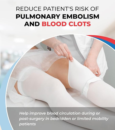 Anti-Embolism Knee High Stockings for Men &amp; Women Light Compression Socks / Medical Orthopedic Support Stockings for Varicose Veins Edema Swelling Soreness Pain &amp; Aches Medium