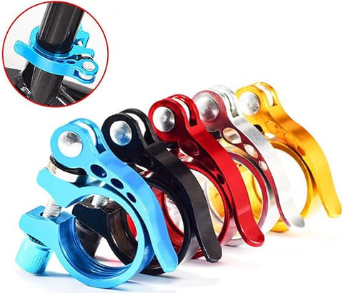 Bicycle Seat Post Clamp | Bike Seat Rod Lock (black)