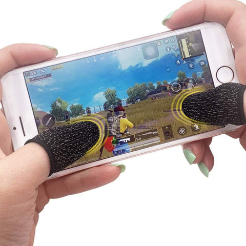 2 Pc Touch Screen Finger Sleeve, Mobile Game Fingering Sleeve, Anti-slip Anti-sweat Ultra-thin Breathable Touch Screen Finger Sleeves for Android Mobile Games