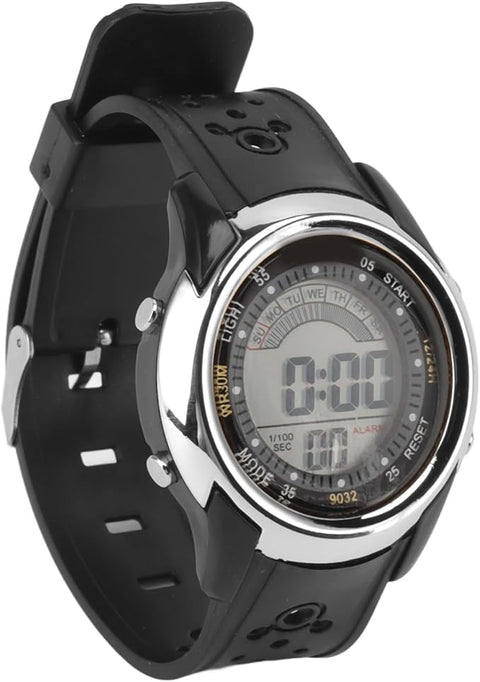 black Stylish Digital  Men's Sports Watch With Alaram &amp; Light  (without box )