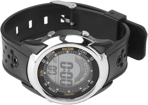 black Stylish Digital  Men's Sports Watch With Alaram &amp; Light  (without box )
