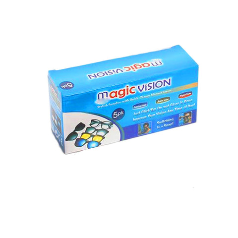 5 in 1 Magic Vision Stylish Sunglass With Quick-change Magnet Lenses | 5 Different Colors