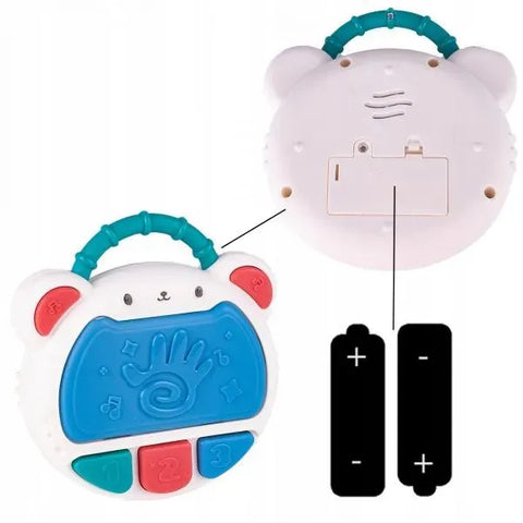 Flash Drum Toy for Kids - Early Education Drums Piano Musical Instrument Baby Toys Baby Hand Drum Toy Baby Flash Drum With Lights And Music Babies Drum Clap Music Hand Drum Children Preschool Early Development Toy