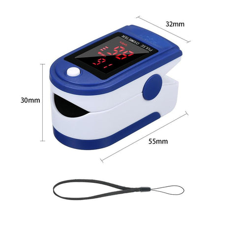 Fingertip Pulse Oximeter Blood Oxygen Saturation Detector Pulse Rate Monitor Portable Oximeter with Fingertip Puls Rate Monitor Portable Oximeter
