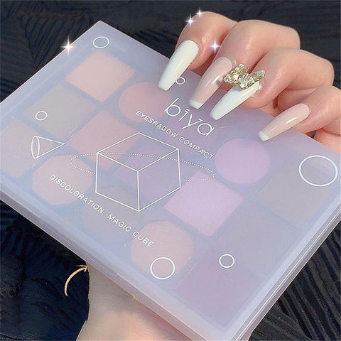 Biya Makeup High Pigmented Eyeshadow Palette Makeup Cosmetics 15 Colors Powder Glitter Eyeshadow Palette