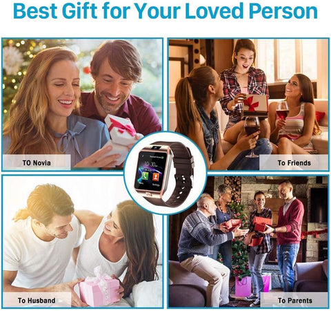 DZ09 Bluetooth Smartwatch,Touchscreen Wrist Smart Phone Watch Sports Fitness Tracker with SIM SD Card Slot Camera (black)