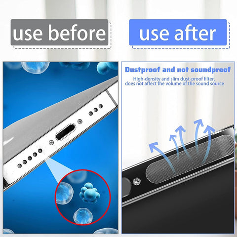 10 PCs (One Strip) Protect Mobile Phone Dustproof Net Stickers Speaker