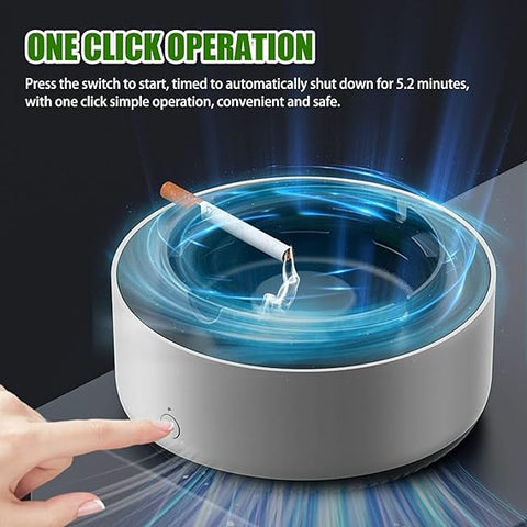 Ashtray With Air Purifier, Ashtray Smokeless | Multipurpose Ashtray With Air Purifier Function (random Colors)