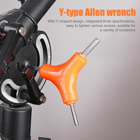 3 in 1 L Key Set 3-way triangular Allen key repair tools for bicycles bike and home