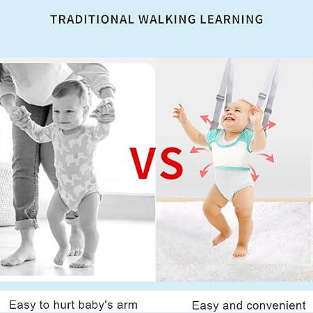 Baby Walking Carrier - Toddler Baby Walking Harnesses Adjustable Kids Walker Helper Walking Assistant Baby - Random Color