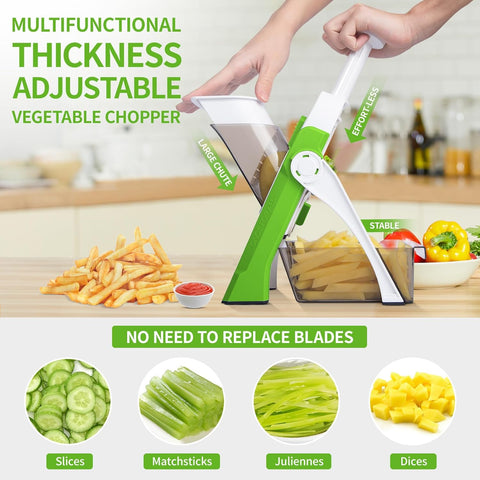 4 In 1 Vegetable Cutter Chopper Adjustable Multi-function Drum Cutter Vertical Vegetable Cutter Kitchen Shredder Grater Artifact (random color)