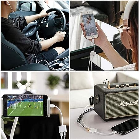 Apple iPhone Connector Lightning to 3.5mm Earphone Jack &amp; Mobile Charging Jack