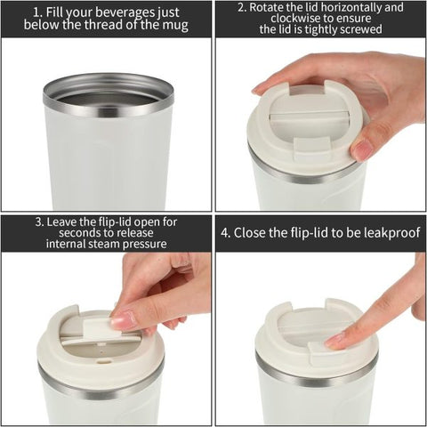 Deal pack of 2 - Vacuum Tea &amp; Coffee Mug (510 ml) &amp; Ear Wax Cleaner Kit (Random color)