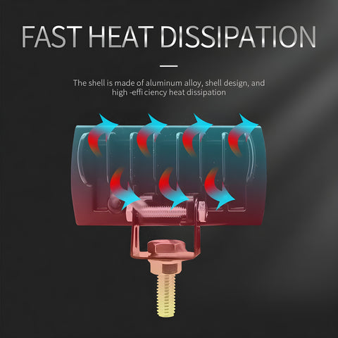 2 Lens Dolphin Projector LED Light for bikers and Cars (1 pc)