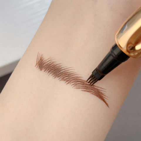 ( Tattoo brow) 4 Points Tip Tattoo Pen | 4 Tip Tattoo Eyebrow Pen | Eyebrow Pencil Creates Natural Makeup Effect