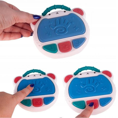 Flash Drum Toy for Kids - Early Education Drums Piano Musical Instrument Baby Toys Baby Hand Drum Toy Baby Flash Drum With Lights And Music Babies Drum Clap Music Hand Drum Children Preschool Early Development Toy