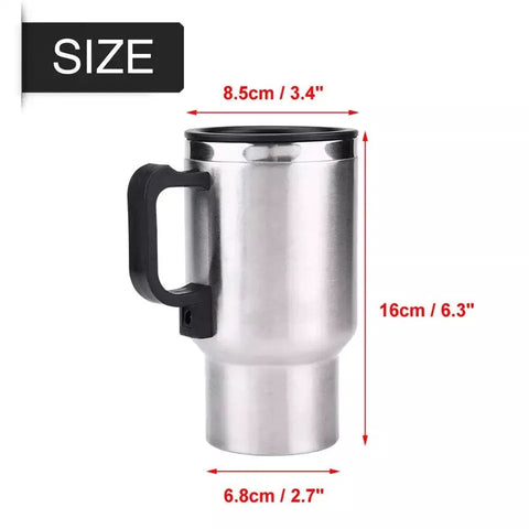 12 Volts 450 ml Heated Travel Mug Coffee /Tea/Soup Cup Car Charging Electric Kettle