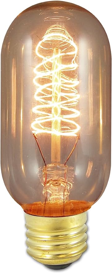 Bulbrite Incandescent T45  Medium Screw Base  Light Bulb, 40 Watt, Antique
