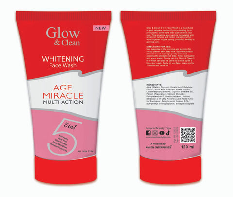 Glow and Clean Age Miracle Face Wash Instant Result 120 ML