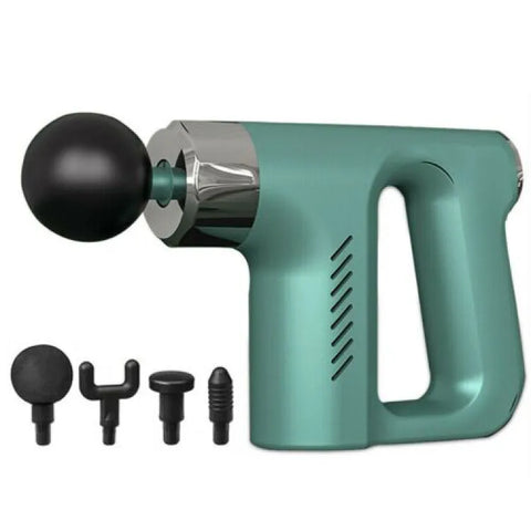 4 in 1 Facial Gun Massager Deep Tissue fascial massager with 4 massage Muscle Massage Gun (Random color)