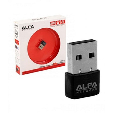 Alfa Mini USB WiFi Adapter | 300Mbps Wireless LAN Card for Computer &amp; Laptop | Best Wireless Adapter