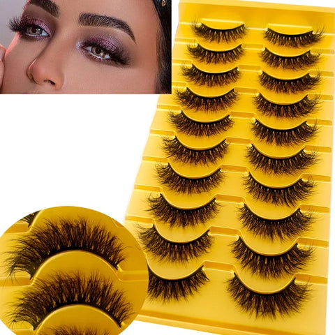 (10 PACK) EYELASHES XT08