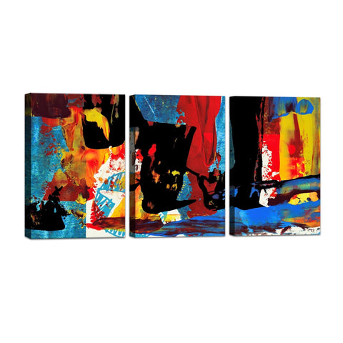 3D  Wall Art Panels Frame Canvas painting Modern Wall Art SET OF 3