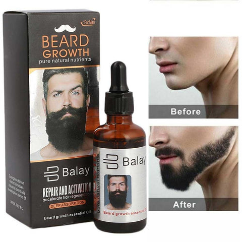 Get Balay Original Beard Growth Essential Oil for Men – Pure Natural Nutrients – Accelerates Hair Regeneration – Deep Absorption – Buy Now – Best Selling Product for Beard Repair &amp; Activation