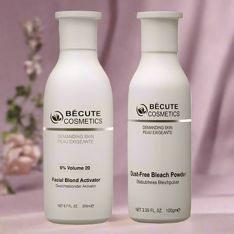 Becute skin polish set - Becute Bleach Powder &amp; Facial Blonde Activator (200ml)