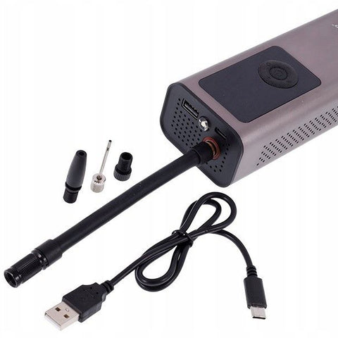 Air Compressor – Wireless Electric Air Pump for Car &amp; Bike Tires | 150 PSI / 10 BAR Portable Compressor with 2000mAh Battery ( Black )