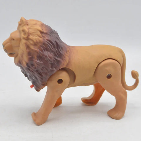 Battery Operated Lion with Light Sound &amp; Walk, Funny Electric Lion Cartoon Toy, Forest Animal Wild Animal Toy