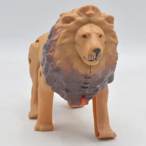 Battery Operated Lion with Light Sound &amp; Walk, Funny Electric Lion Cartoon Toy, Forest Animal Wild Animal Toy