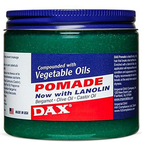 DAX Pomade Hair Wax – 7.5 oz (213g) | Strong Hold &amp; High Shine Styling Wax Without Box