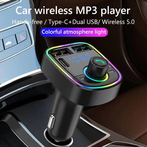 C1 - Car Mp3 Player | Car Wireless FM Transmitter | Car Mp3 Modulator | Car Accessories ( Random Color )