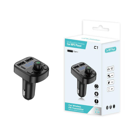 C1 - Car Mp3 Player | Car Wireless FM Transmitter | Car Mp3 Modulator | Car Accessories ( Random Color )