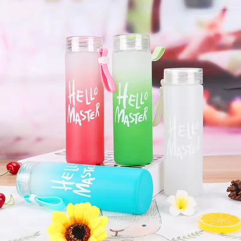 Deal pack of 2 - A9 Mini Camera &amp; Frosted Glass Water Bottle (Random color)