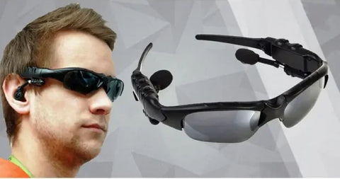Bluetooth sun glasses with headphones connect with Mobile and talk