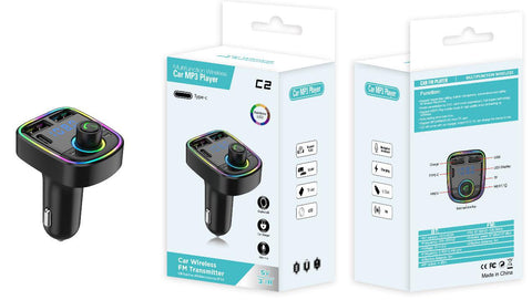 C1 - Car Mp3 Player | Car Wireless FM Transmitter | Car Mp3 Modulator | Car Accessories ( Random Color )