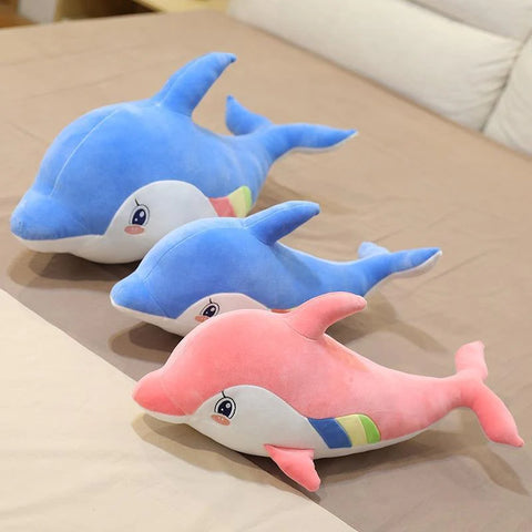 Chroma the Dolphin | Dolphin Doll Aquarium Animal Stuff Plush Toy  Sleeping Pillow - 65CM (Random color)