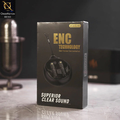 AT20 Ultra ENC Technology Clear Sound TWS Earbuds
