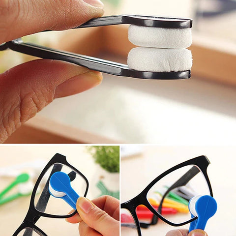 Eyeglasses cleaning wipes microfiber | Mini Microfiber Glasses Eyeglasses Cleaner Tool (Blue)
