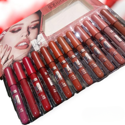 12 Shade Pack shiny gosh  Lipgloss Pack of 12, for enhance your beauty look