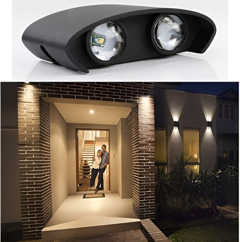 4 Way Outdoor Waterproof Wall Light, Fancy LED light for wall, Aluminium IP65 Waterproof Outdoor Wall Lamps - 4 Watts
