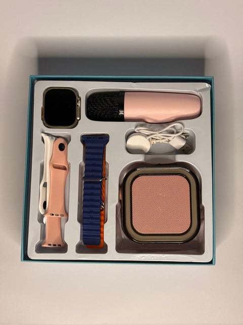 Crown K12 Watch &amp; Speaker Set - Best Quality Speaker Set &amp; Watch Set | Watch with Karaoke Speaker | Watch with 4 Multiple Random Color Straps