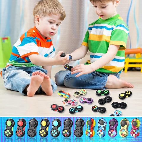 Fidget Pad Retro Classic Fidget Controller Handheld Fidget Game Controller Fun Fidget Pad Packs Classic Fidget Toys - Random Color &amp; Design