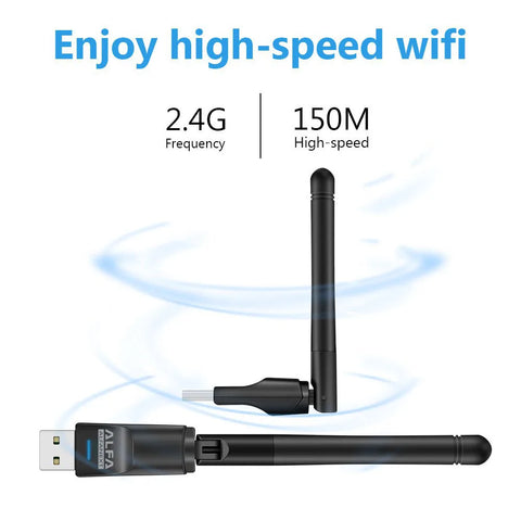 Alfa Wifi Usb W114 3dbi Rtl 8188 Antenna Adopter