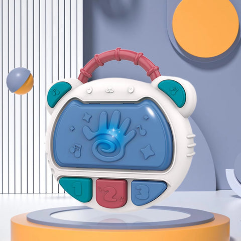 Flash Drum Toy for Kids - Early Education Drums Piano Musical Instrument Baby Toys Baby Hand Drum Toy Baby Flash Drum With Lights And Music Babies Drum Clap Music Hand Drum Children Preschool Early Development Toy