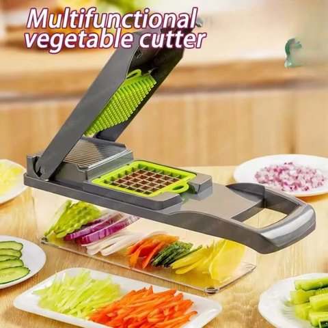 16 in 1 Multifunctional Vegetable Slicer Cutter Shredders Slicer With Basket Fruit Potato Chopper Carrot Grater